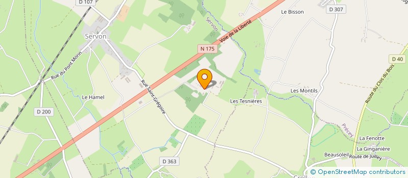 localisation de l'entreprise MONSIEUR RENE GAUTIER  SERVON