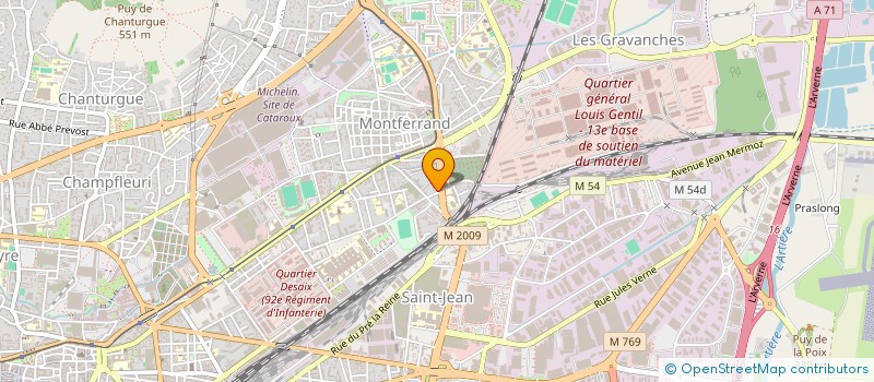 localisation de l'entreprise MONSIEUR RENE GAYET à CLERMONT-FERRAND