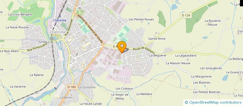 localisation de l'entreprise MONSIEUR RENE GELINEAU à CHEMILLE-EN-ANJOU