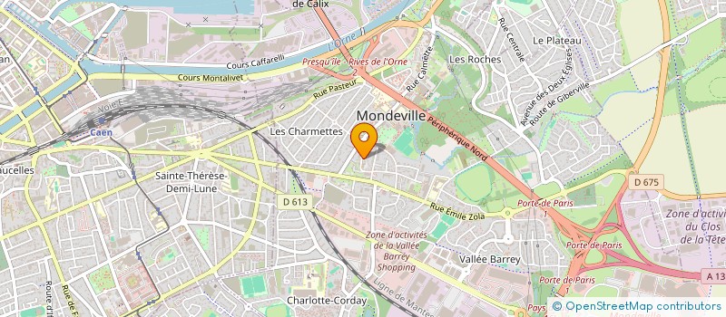 localisation de l'entreprise MONSIEUR RENE GENEL  MONDEVILLE