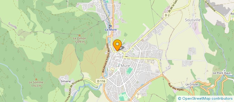 localisation de l'entreprise MONSIEUR RENE GENEVOIS  LA MURE