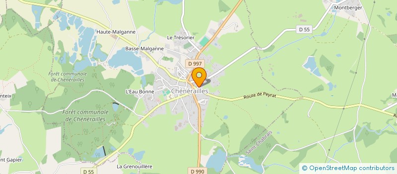 localisation de l'entreprise MONSIEUR RENE GENIN  CHENERAILLES