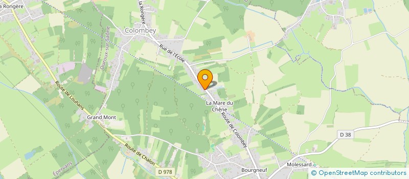 localisation de l'entreprise MONSIEUR RENE GEOFFROY  OUROUX-SUR-SAONE