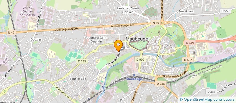 localisation de l'entreprise MONSIEUR RENE GEORGE à MAUBEUGE