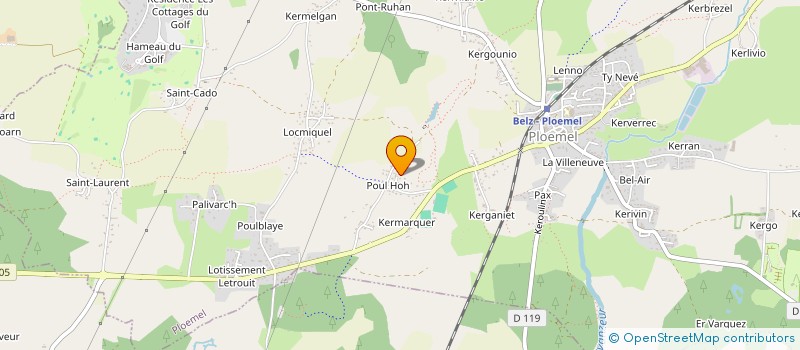 localisation de l'entreprise MONSIEUR RENE GHILARDI  PLOEMEL