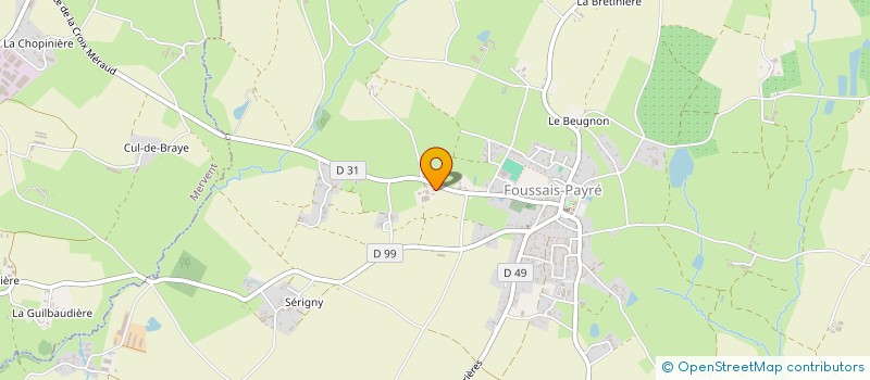 localisation de l'entreprise MONSIEUR RENE GIBAUD  FOUSSAIS-PAYRE