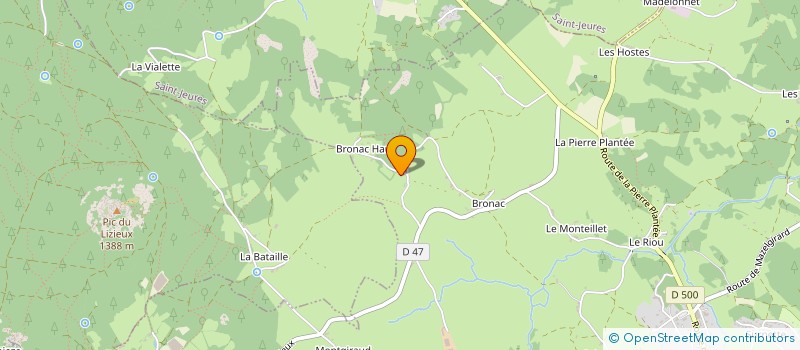 localisation de l'entreprise MONSIEUR RENE GIBERT à LE MAZET SAINT VOY