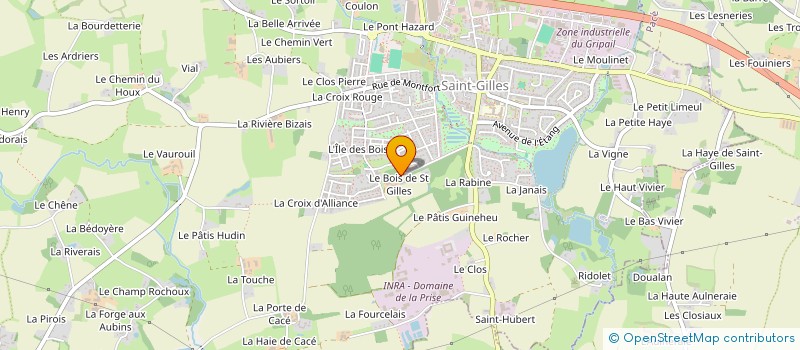 localisation de l'entreprise MONSIEUR RENE GICQUEL à SAINT-GILLES