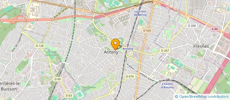 localisation de l'entreprise MONSIEUR RENE GICQUELET à ANTONY