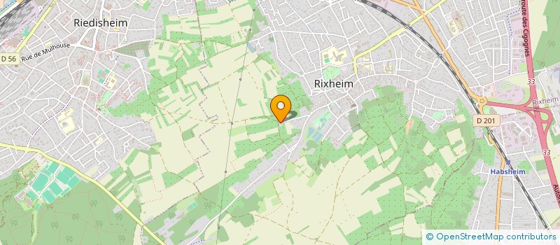 localisation de l'entreprise MONSIEUR RENE GIETHLEN  RIXHEIM