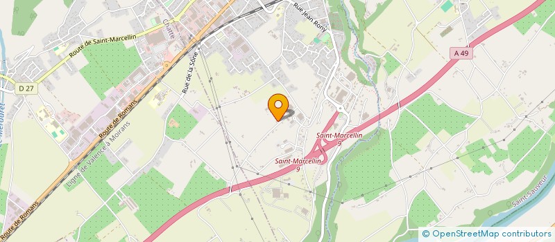 localisation de l'entreprise MONSIEUR RENE GILIBERT  SAINT-MARCELLIN