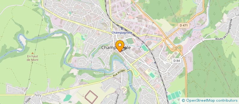 localisation de l'entreprise MONSIEUR RENE GINDRE à CHAMPAGNOLE