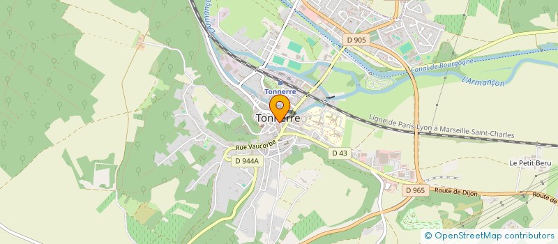 localisation de l'entreprise MONSIEUR RENE GIRAUD à TONNERRE