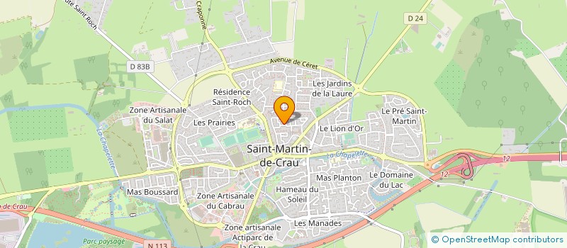 localisation de l'entreprise MONSIEUR RENE GIRAUD à SAINT MARTIN DE CRAU