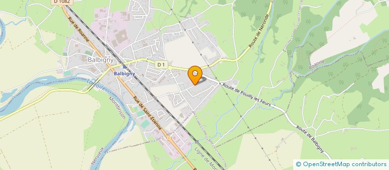 localisation de l'entreprise MONSIEUR RENE GIRAUD  BALBIGNY