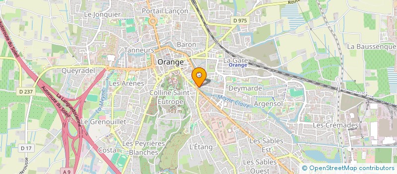 localisation de l'entreprise MONSIEUR RENE GISBERT  ORANGE