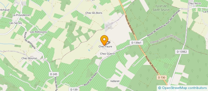 localisation de l'entreprise MONSIEUR RENE GLORIT  CHENAC-SAINT-SEURIN-D'UZET