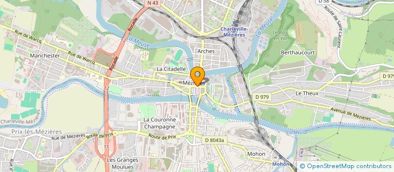 localisation de l'entreprise MONSIEUR RENE GONDOUIN  CHARLEVILLE-MEZIERES