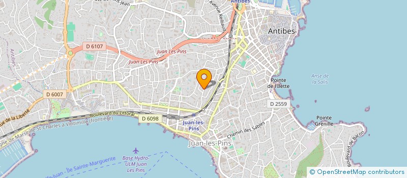 localisation de l'entreprise MONSIEUR RENE GORRIERI à ANTIBES