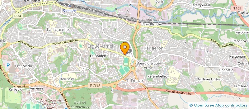 localisation de l'entreprise MONSIEUR RENE GOUEREC  QUIMPER