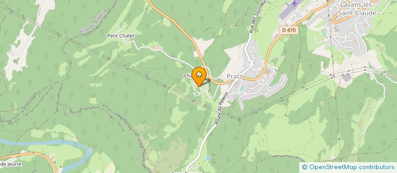 localisation de l'entreprise MONSIEUR RENE GOUJON  LAVANS-LES-SAINT-CLAUDE