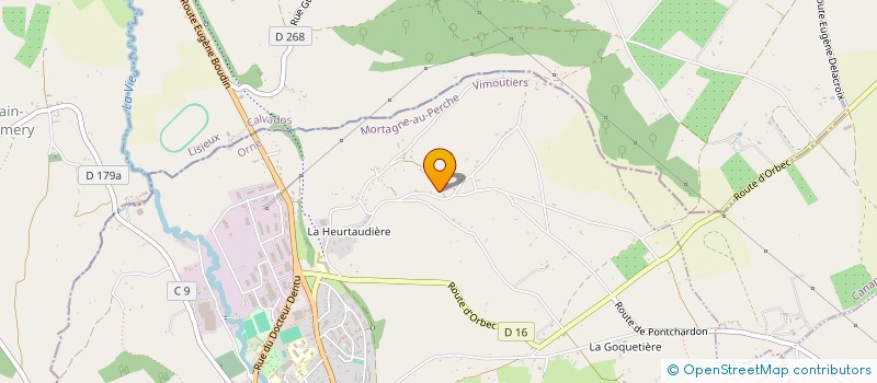 localisation de l'entreprise MONSIEUR RENE GOUPIL à CAMEMBERT