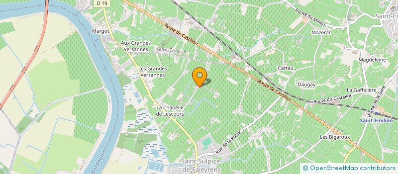 localisation de l'entreprise MONSIEUR RENE GOUREAU  SAINT-SULPICE-DE-FALEYRENS