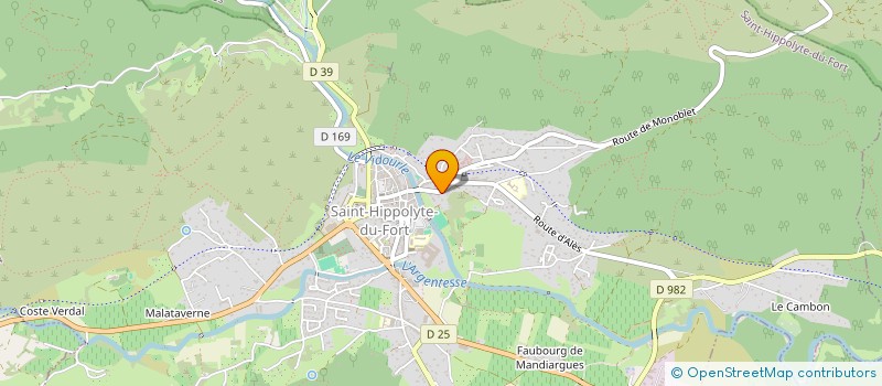 localisation de l'entreprise MONSIEUR RENE GOUT  SAINT-HIPPOLYTE-DU-FORT