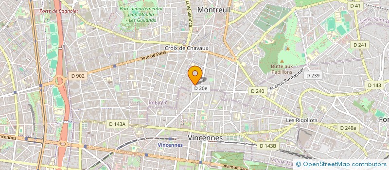 localisation de l'entreprise MONSIEUR RENE GRADEL à MONTREUIL
