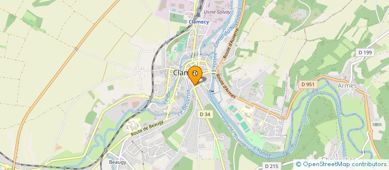 localisation de l'entreprise MONSIEUR RENE GRANSART à CLAMECY