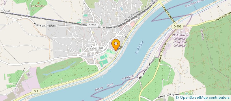 localisation de l'entreprise MONSIEUR RENE GRATIANNE  ARAMON