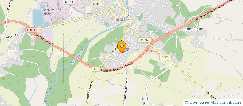 localisation de l'entreprise MONSIEUR RENE GRATIER DE SAINT LOUIS  TARTAS