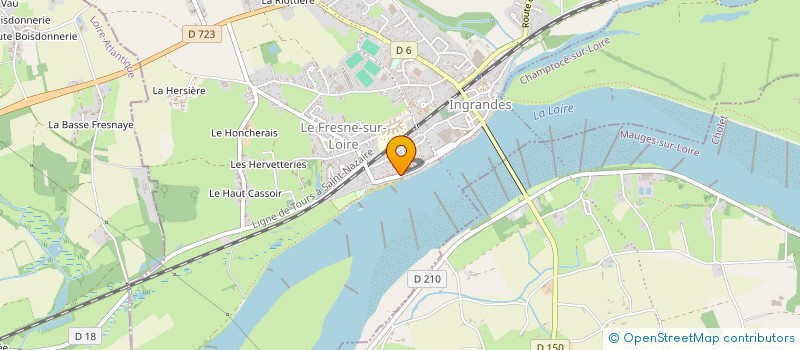 localisation de l'entreprise MONSIEUR RENE GREGOIRE à INGRANDES-LE-FRESNE-SUR-LOIRE
