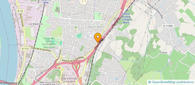 localisation de l'entreprise MONSIEUR RENE GRENIER  CARBON-BLANC