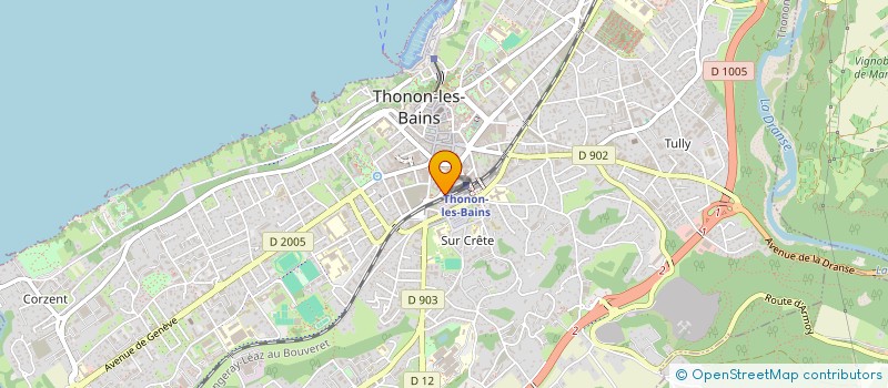 localisation de l'entreprise MONSIEUR RENE GRILLET à THONON-LES-BAINS