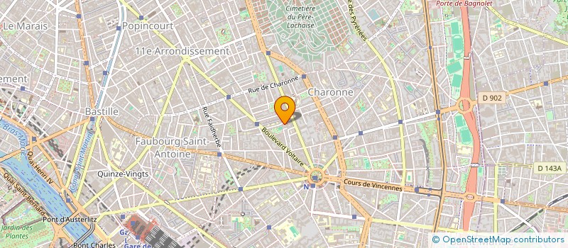 localisation de l'entreprise MONSIEUR RENE GRINCOURT  PARIS