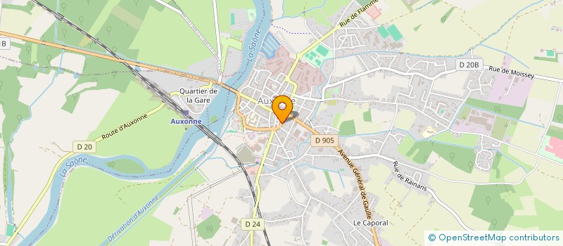 localisation de l'entreprise MONSIEUR RENE GROS à AUXONNE