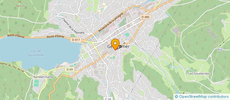 localisation de l'entreprise MONSIEUR RENE GRUNENWALD à GERARDMER
