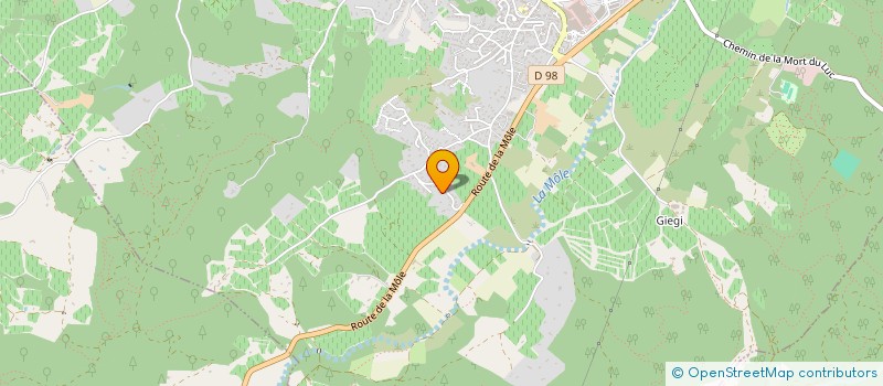 localisation de l'entreprise MONSIEUR RENE GUCCINI  COGOLIN