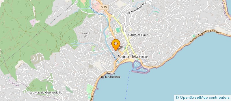 localisation de l'entreprise MONSIEUR RENE GUENAN à SAINTE-MAXIME