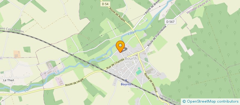 localisation de l'entreprise MONSIEUR RENE GUERIN  BOURTH