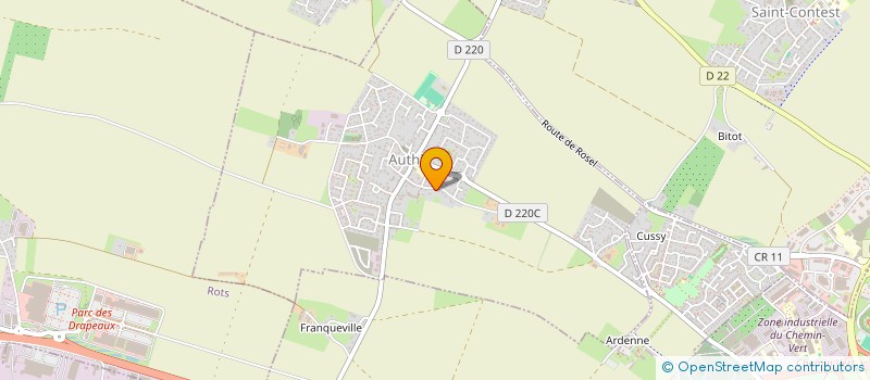 localisation de l'entreprise MONSIEUR RENE GUERIN  SAINT-GERMAIN-LA-BLANCHE-HERBE