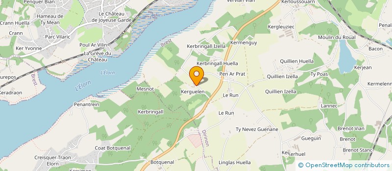 localisation de l'entreprise MONSIEUR RENE GUERMEUR à DIRINON