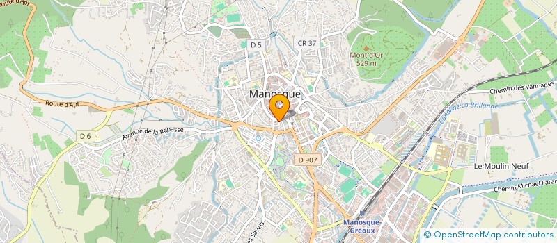 localisation de l'entreprise MONSIEUR RENE GUIGUES à MANOSQUE