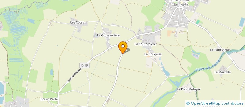 localisation de l'entreprise MONSIEUR RENE GUILET  SAINT-VINCENT-SUR-JARD