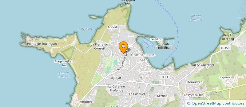 localisation de l'entreprise MONSIEUR RENE GUILLERM  CAMARET-SUR-MER