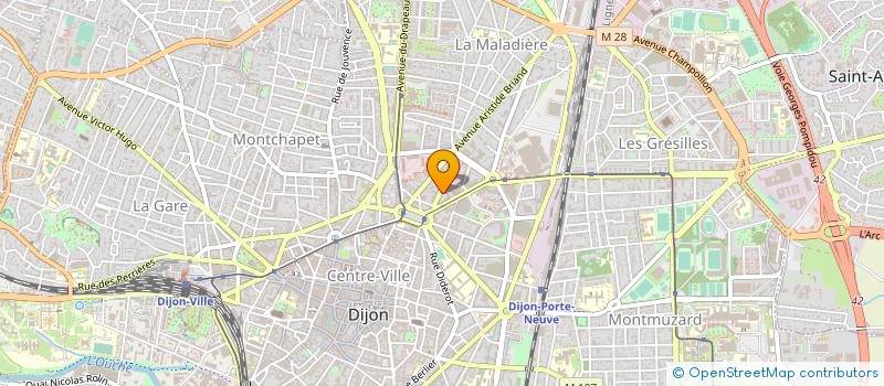 localisation de l'entreprise MONSIEUR RENE GUILLET à DIJON