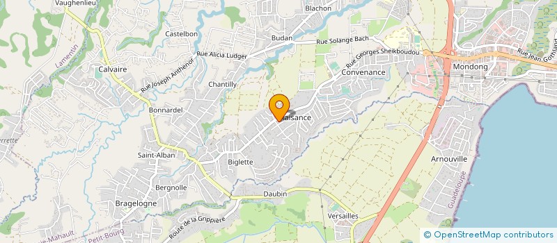 localisation de l'entreprise MONSIEUR RENE-GUILOU RABINAUD  BAIE-MAHAULT