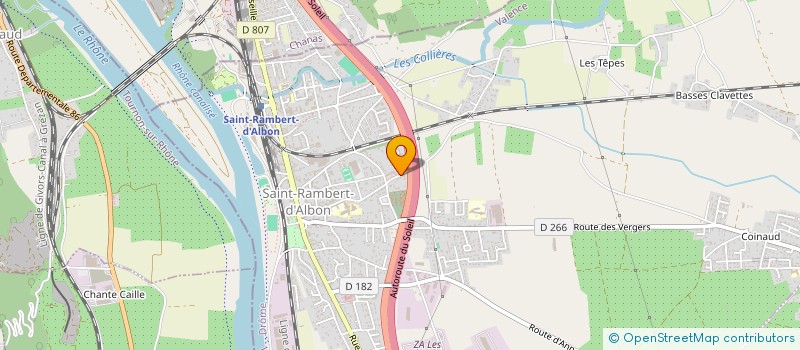 localisation de l'entreprise MONSIEUR RENE GUIRONNET  ALBON