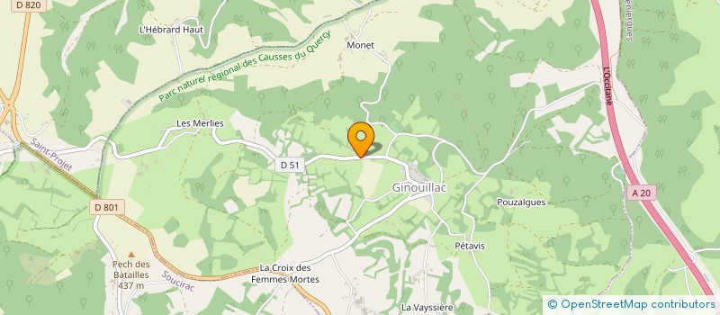 localisation de l'entreprise MONSIEUR RENE GUITARD  GINOUILLAC